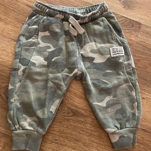 Camo Baby Boy Zara Jogger Pants 9-12 months